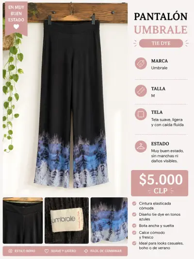 Pantalón Umbrale tie dye - miniatura 1