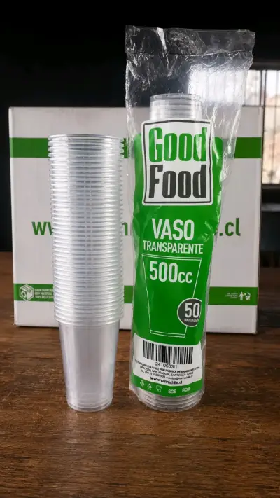 Vasos plásticos transparentes 500cc - miniatura 2