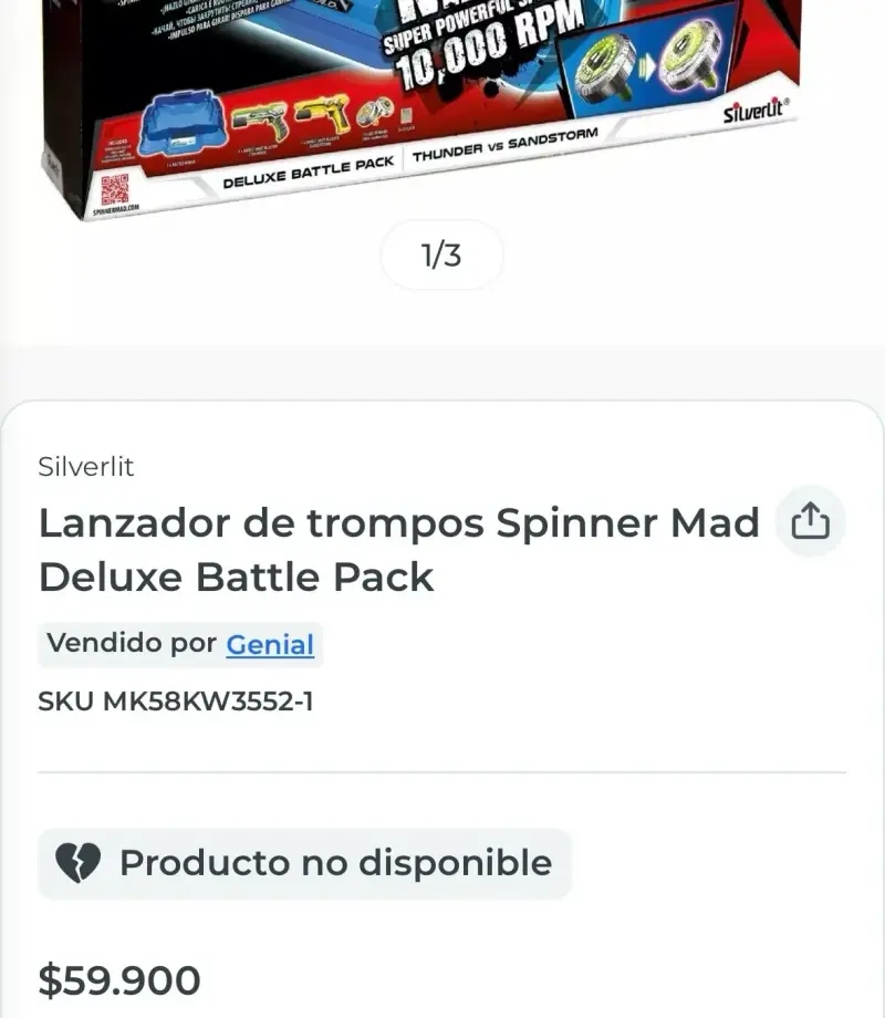 Juego Spinner M.A.D. LED - 4