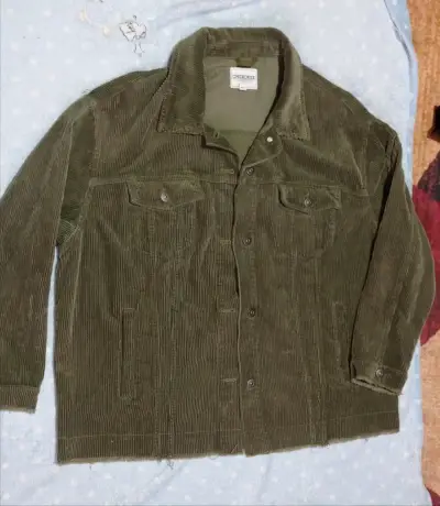 Chaqueta de pana verde olivo - miniatura 2