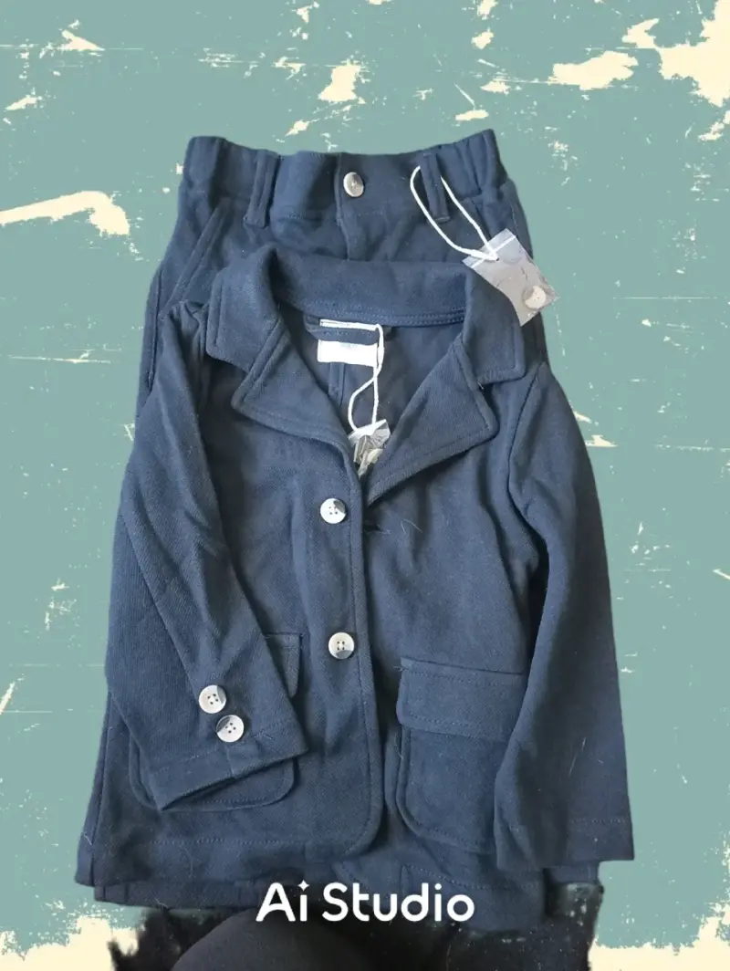 Traje infantil azul - 1