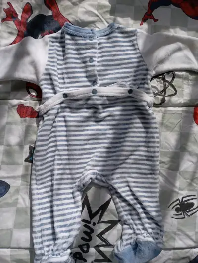 Pijama bebé rayado león - miniatura 3