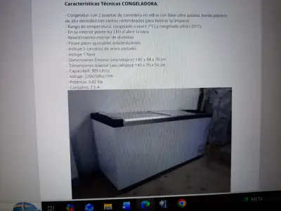 Congelador horizontal 389 litros - miniatura 1