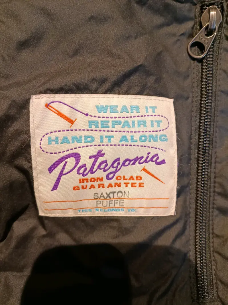 Chaqueta  Patagonia original pluma negra - 2
