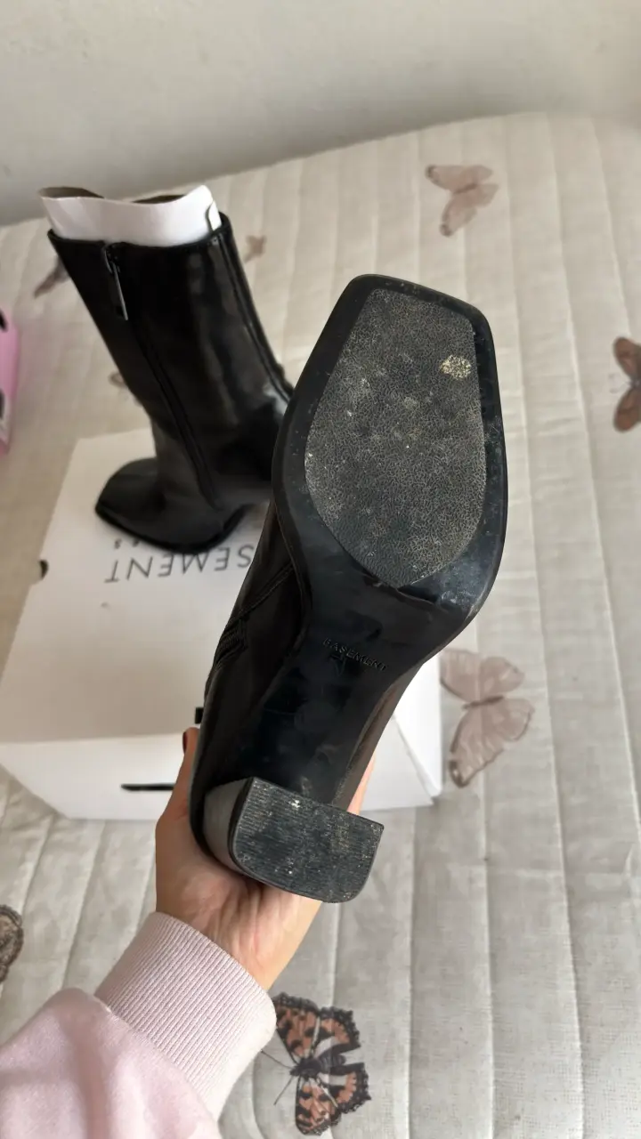 Botines negros de tacón alto - 2