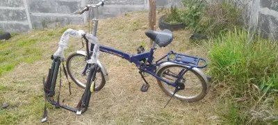 Bicicleta plegable azul - miniatura 1