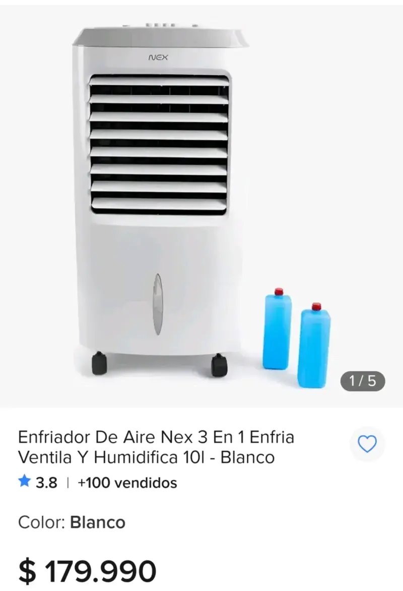 Enfriador de Aire Nex Blanco
