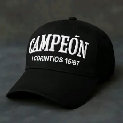 Gorra verde bordado 'Faith Over Fear' - miniatura 5