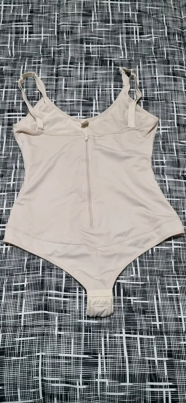 Body modelador beige con cremallera - 1