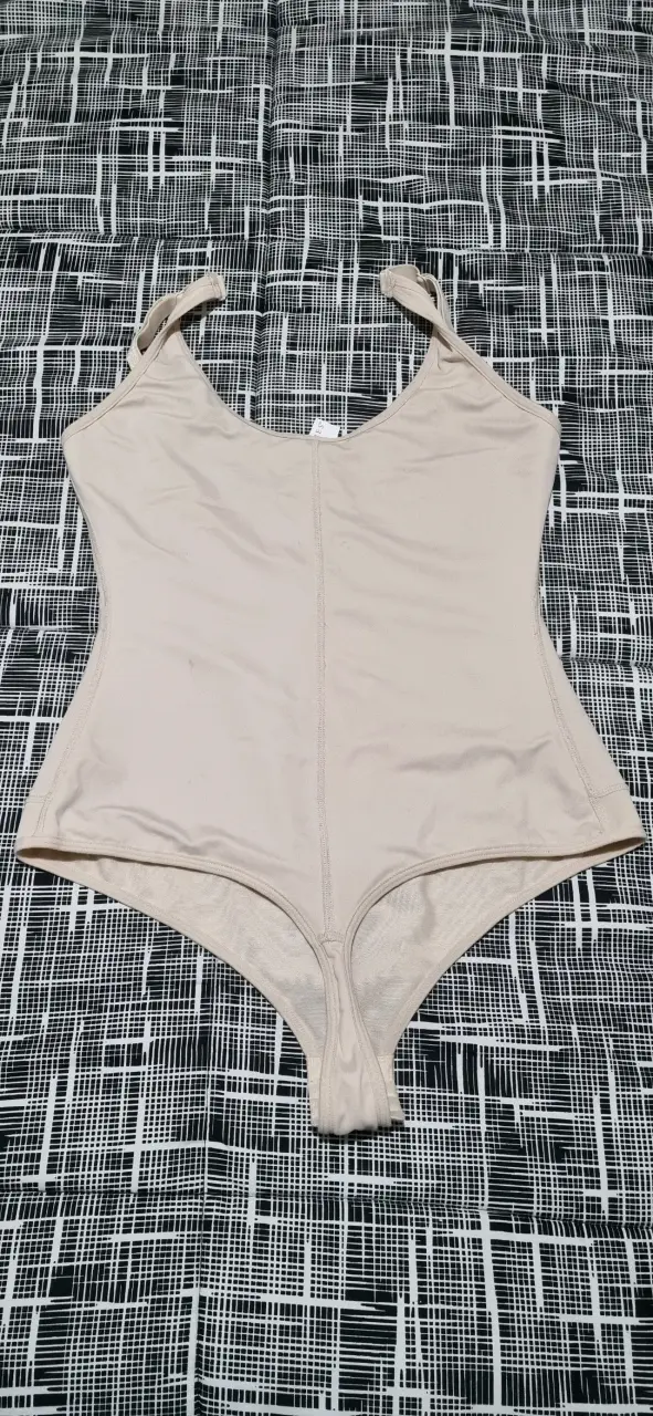 Body modelador beige con cremallera - 2