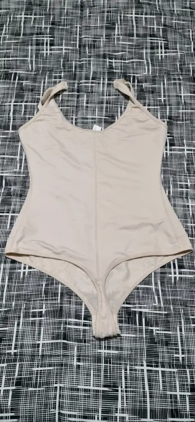 Body modelador beige con cremallera - miniatura 2
