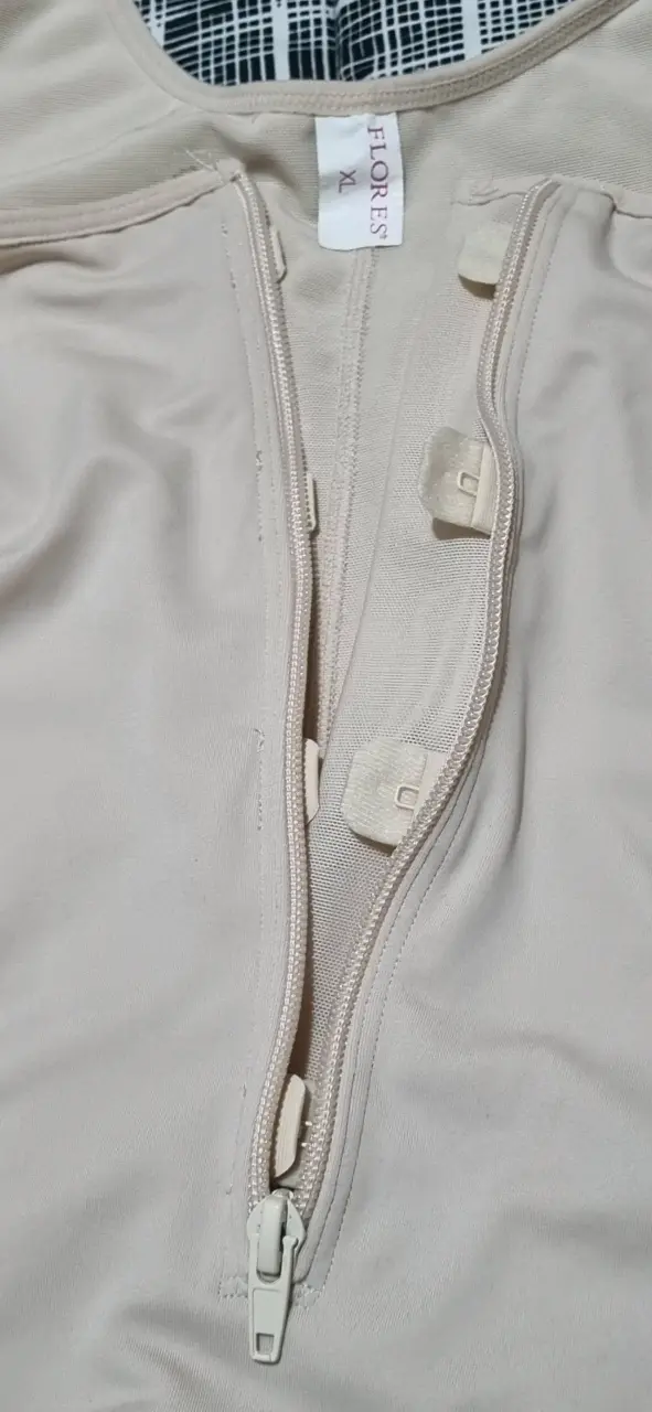 Body modelador beige con cremallera - 3