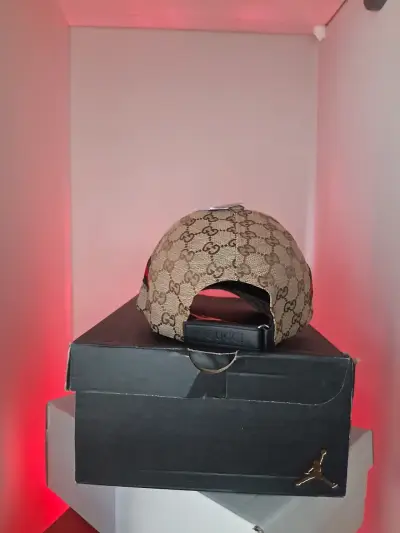 Gorro beige gucci - miniatura 4