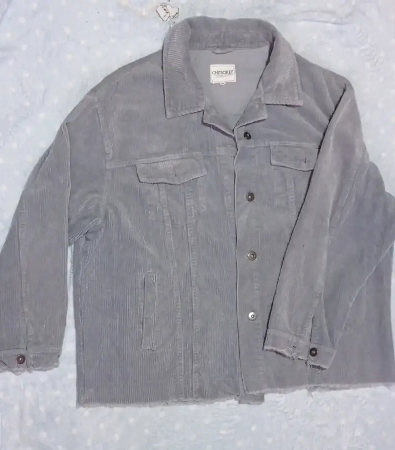 Chaqueta de cottele gris XL - 2