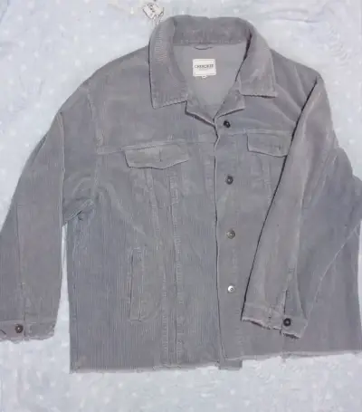 Chaqueta de cottele gris XL - miniatura 2