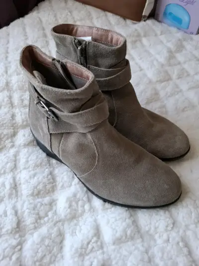Botines de gamuza grises - miniatura 2