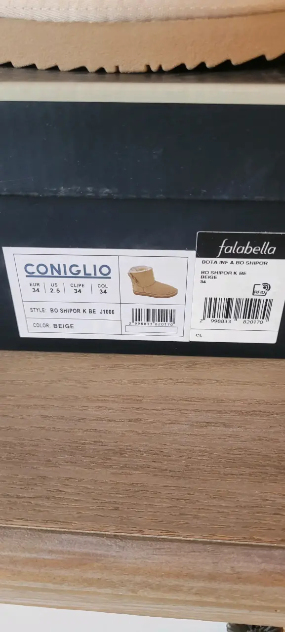 Botas beige con forro talla 34 nuevas - 5