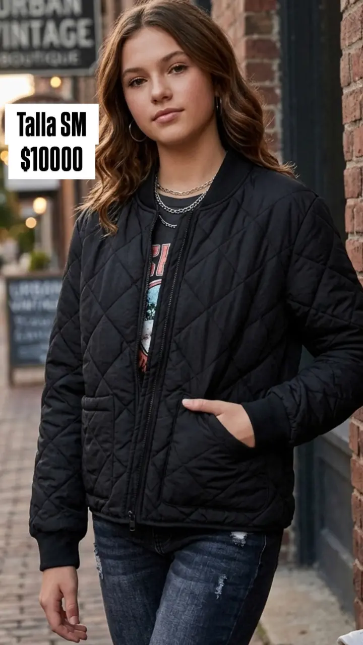 Chaqueta de mujer negra talla S
