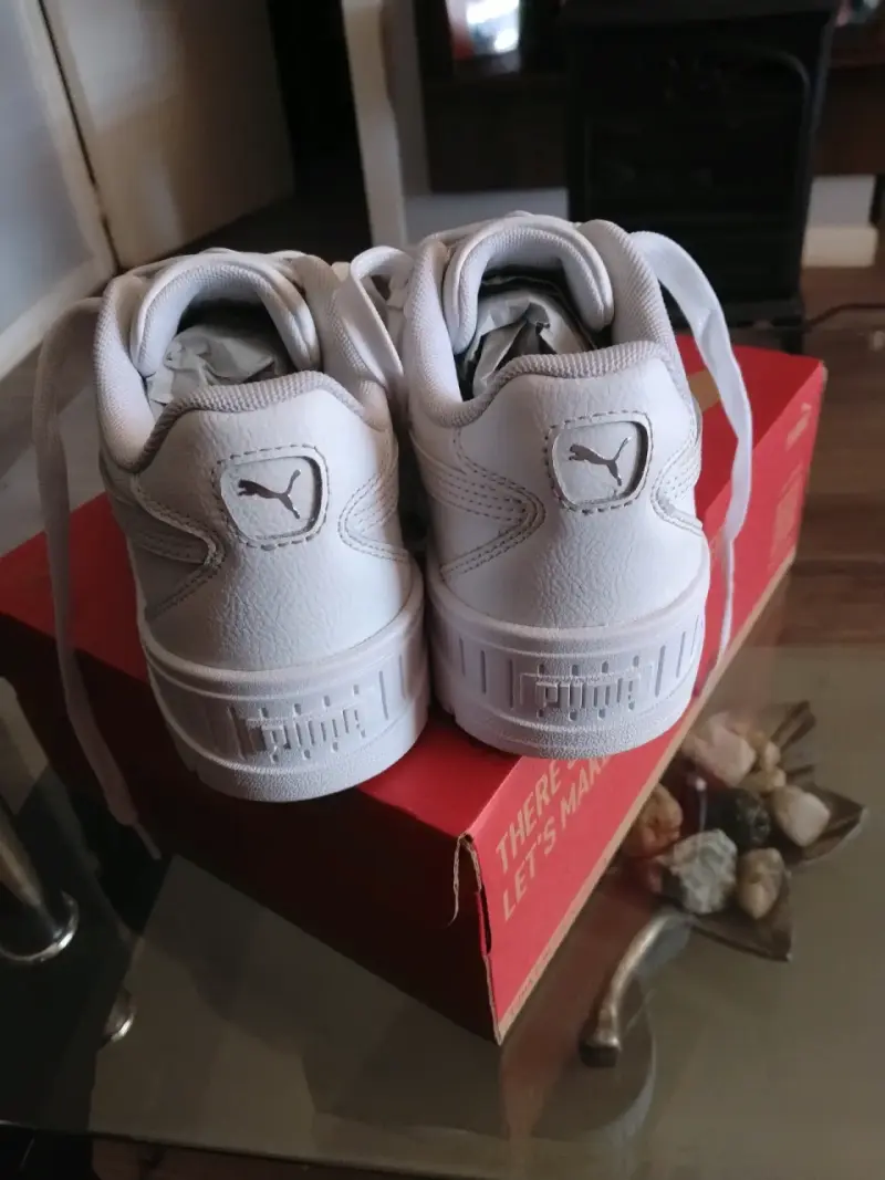 Zapatillas blancas con plataforma Puma. - 4