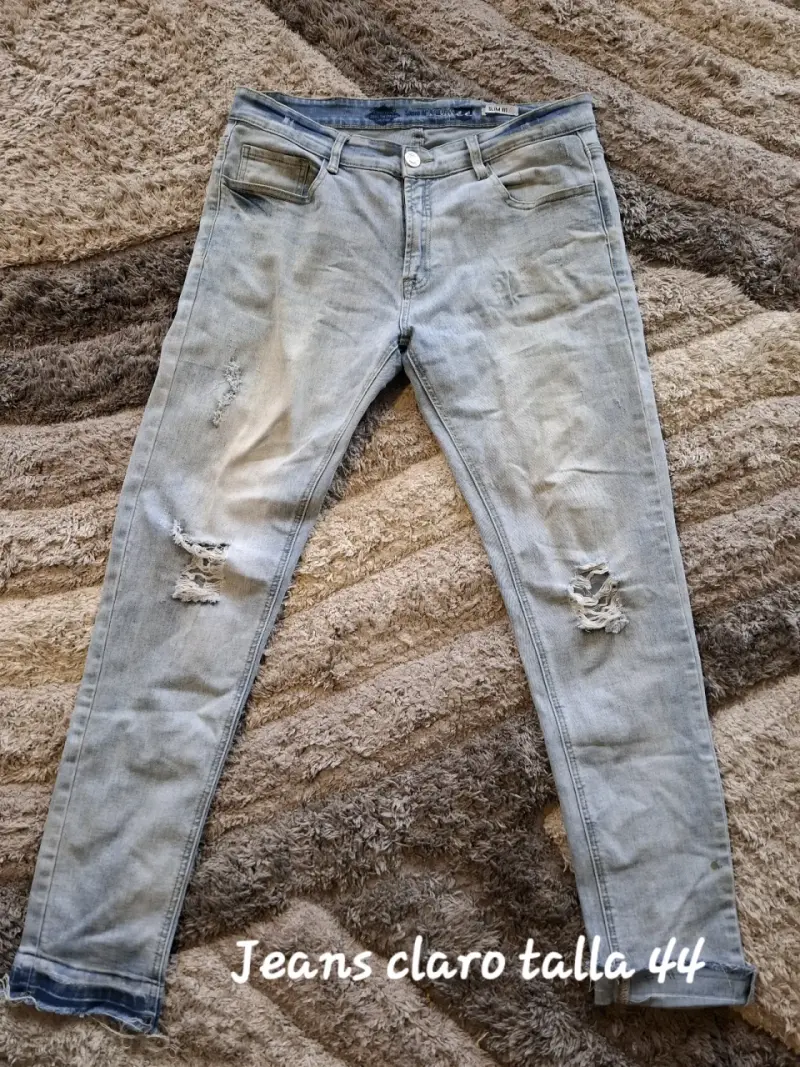 Jeans slim fit celestes - 3