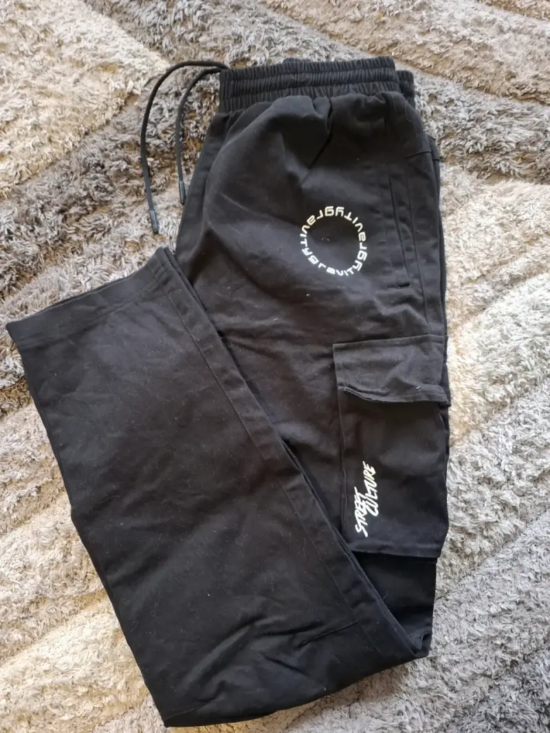 Pantalones de hombre negros talla M - 2