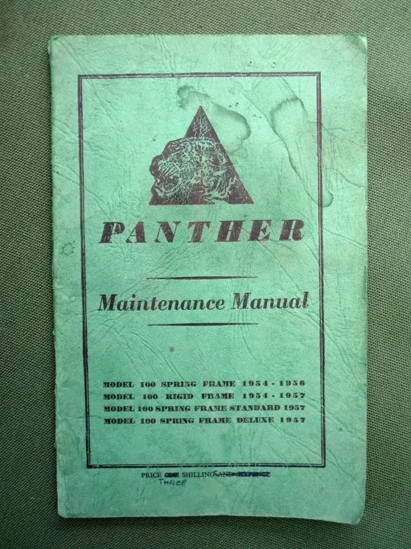 MANUAL ORIGINAL MOTO PHANTHER ANTIGUA - 3