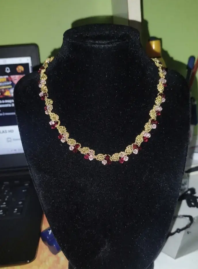 Collar hecho a mano en crochet 🧶 - 4