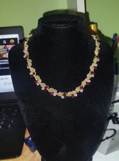 Collar hecho a mano en crochet 🧶 - miniatura 4