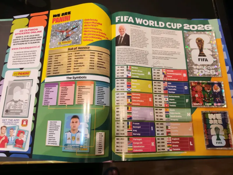 Álbum Panini Mundial 2026 Completado - 3