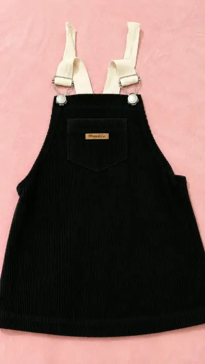 Jumper de pana negro infantil - miniatura 1