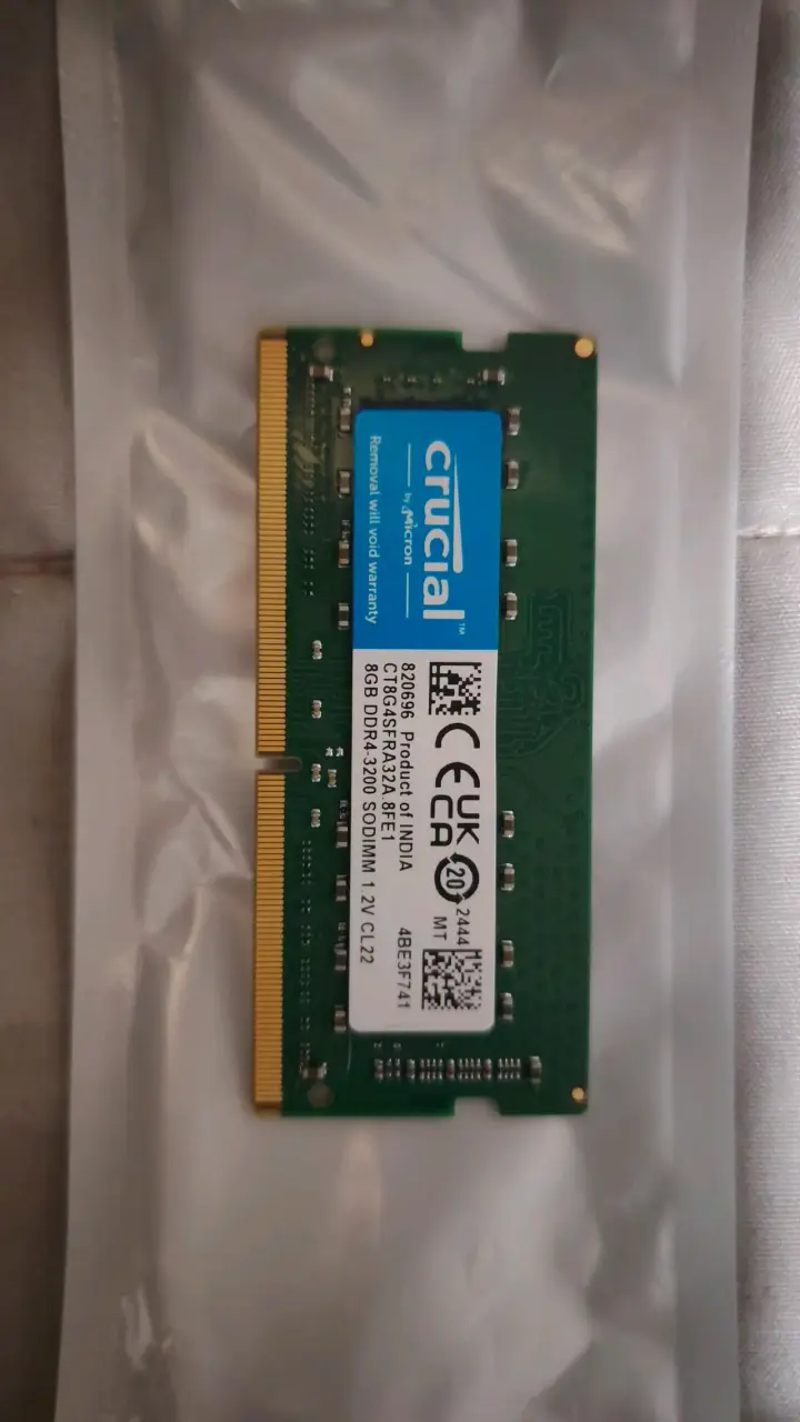 Memoria RAM Crucial 8GB Ddr4 3200mhz