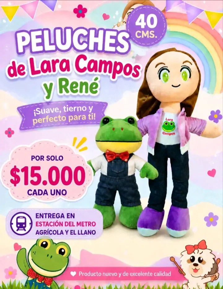 Peluches Lara Campos y René 40cm - 1