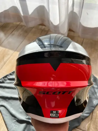 Casco motocross Scott blanco y negro - miniatura 4