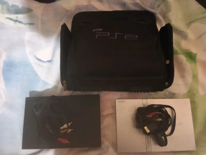 Consola Sony PS2 con bolso