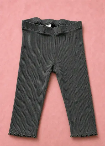 Leggings grises acanalados - miniatura 1