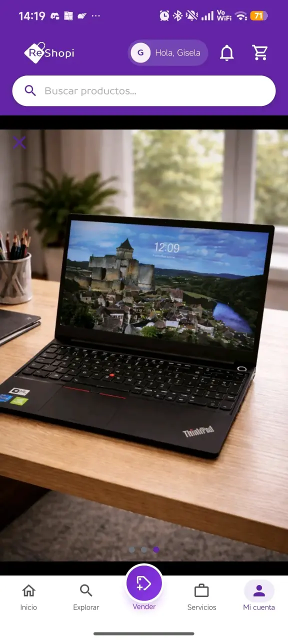 Laptop Lenovo ThinkPad E15 usada - 3
