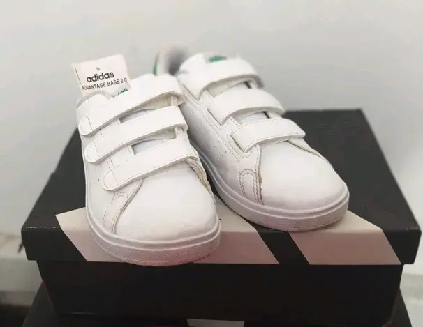 Zapatillas blancas infantiles Adidas - 4