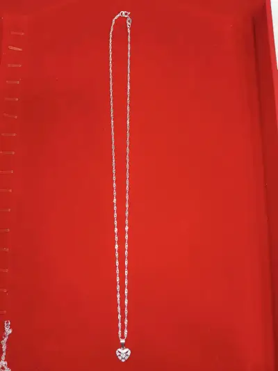 Collar de plata 925, nacional,con corazón - miniatura 3