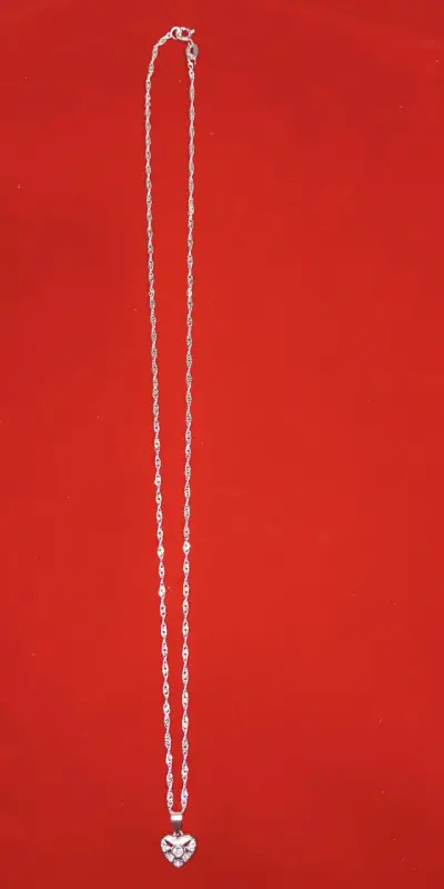 Collar de plata 925, nacional,con corazón - miniatura 4