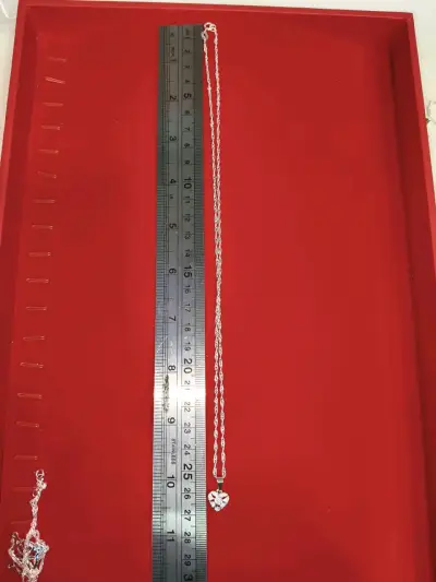 Collar de plata 925, nacional,con corazón - miniatura 5