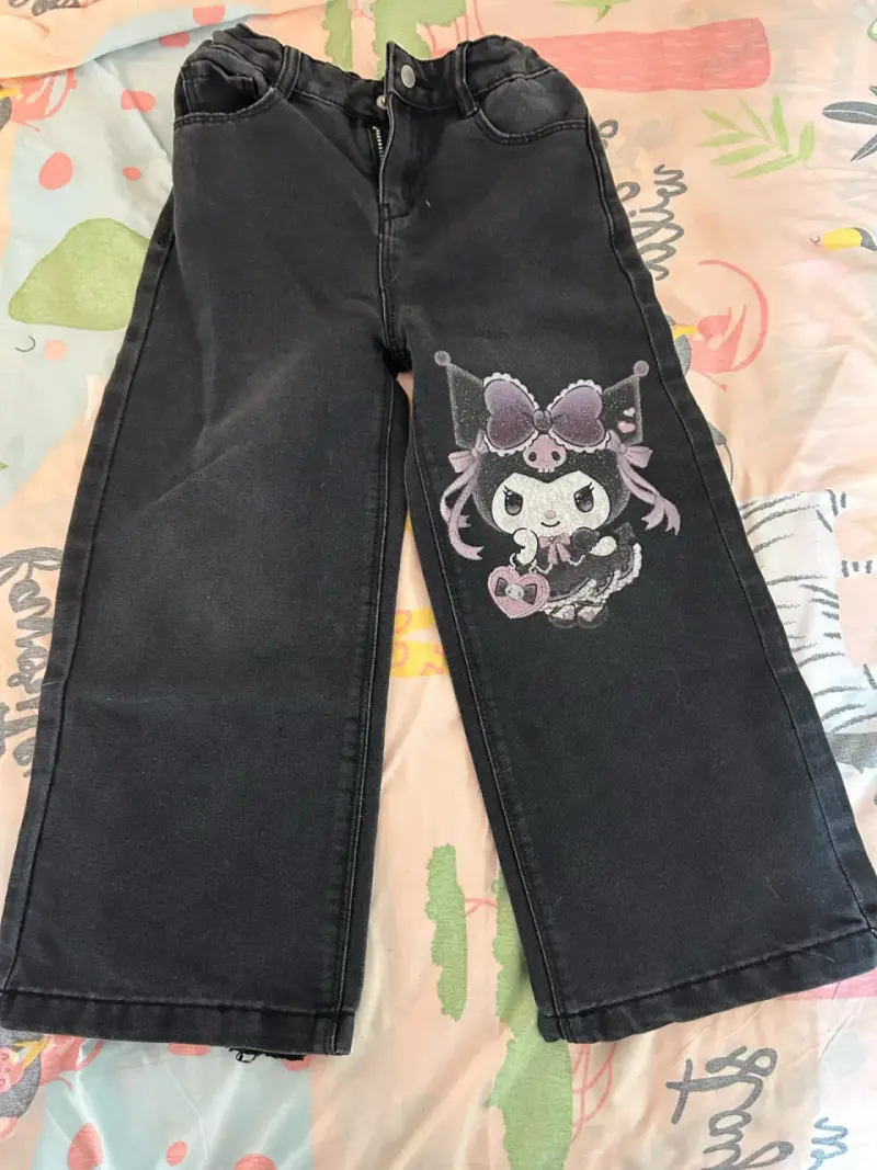 Jeans anchos con parches talla 6 - 3
