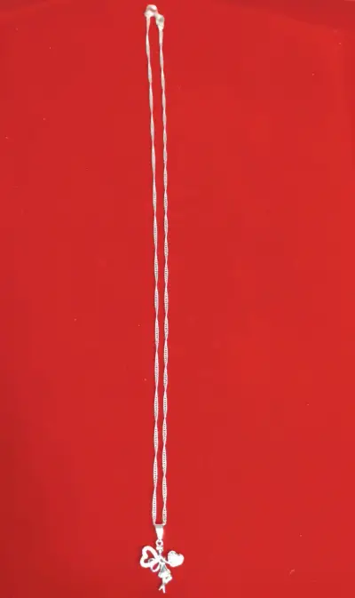Collar con colgante de ángel, plata 925 nacional - miniatura 2
