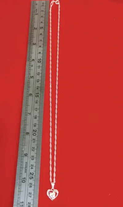 Collar corazón de plata 925, nacional - miniatura 3