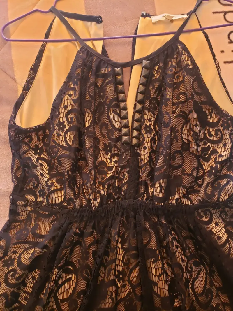 Vestido de encaje negro - 2