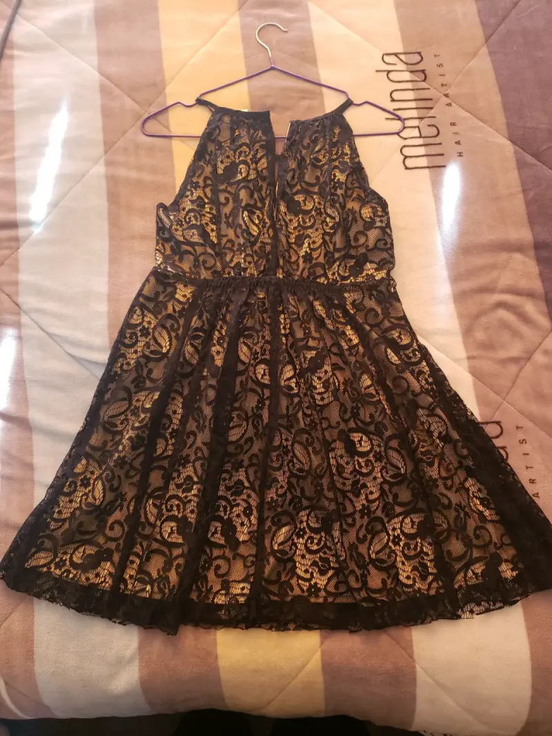 Vestido de encaje negro - 3