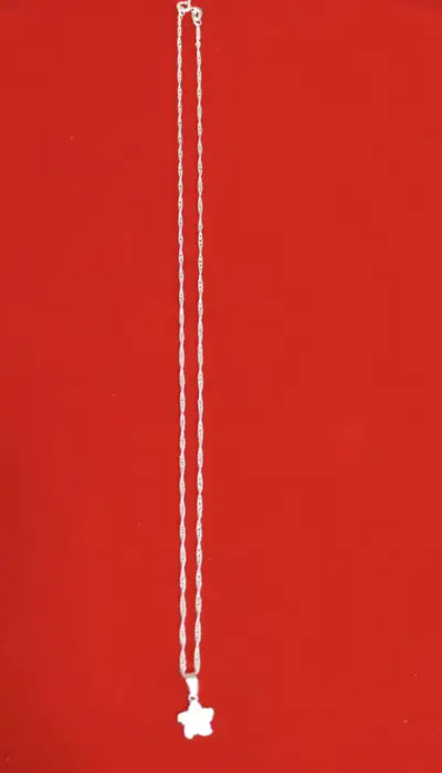 Collar con dije estrella brillante, plata 925, nav - miniatura 2