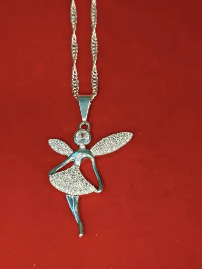 Collar de hada brillante, plata 925, nacional - miniatura 1