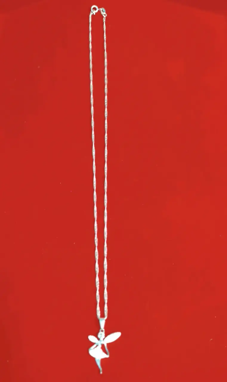 Collar de hada brillante, plata 925, nacional - 2
