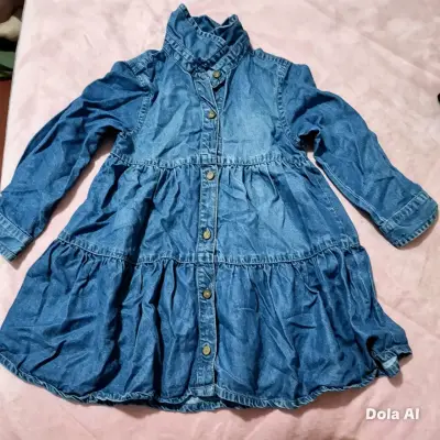 Vestido de mezclilla con botones - miniatura 1