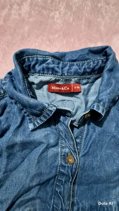 Vestido de mezclilla con botones - miniatura 2